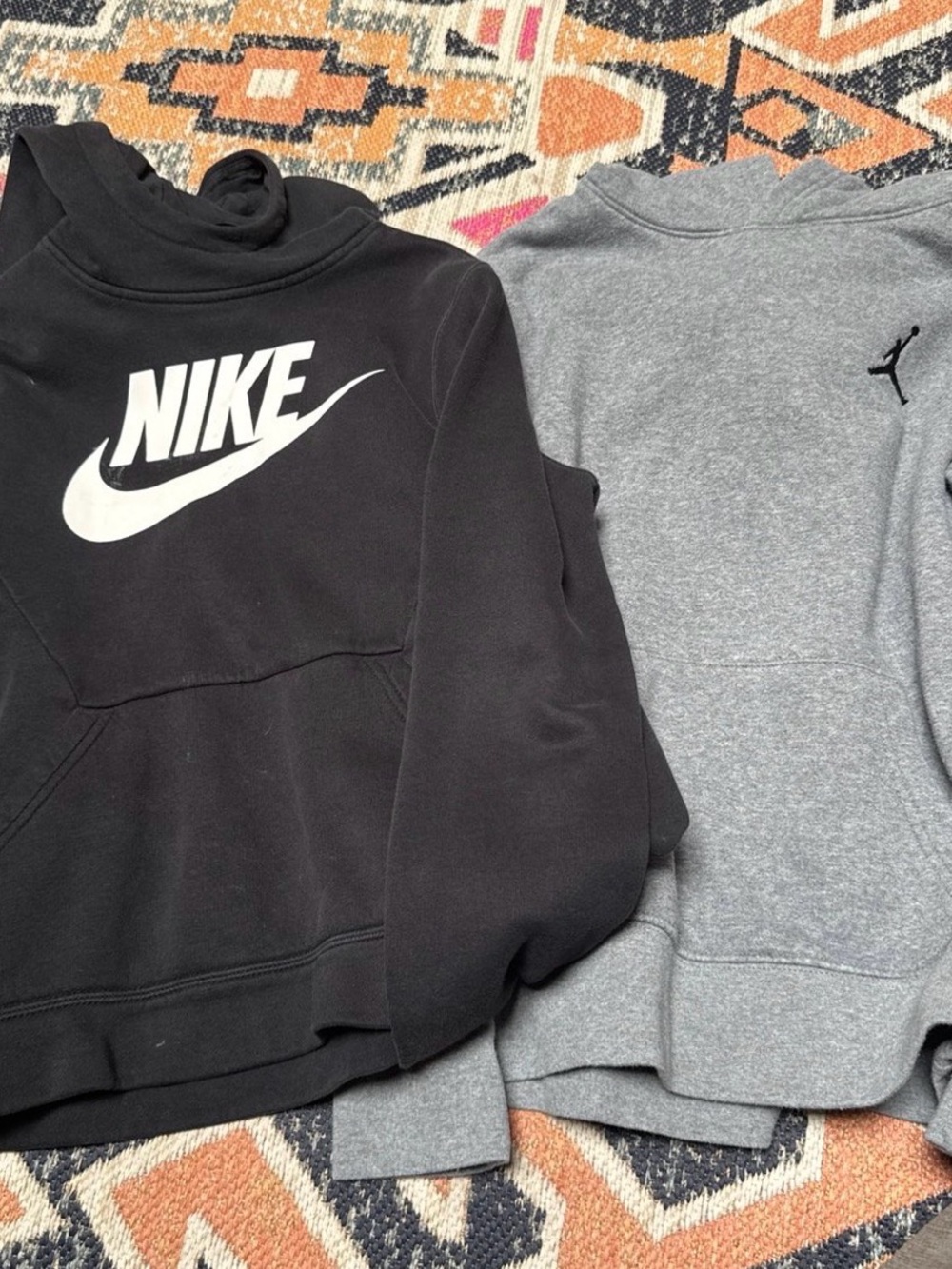 Nike Black Pullover Hoodie - boys Casual Sweatshirt x2 size medium 8